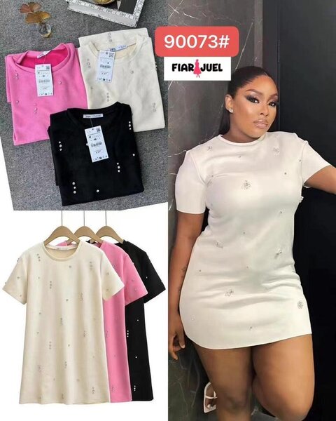 Robe T-shirt Femme Chic