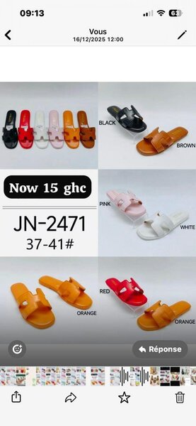 Sandales d'été colorées