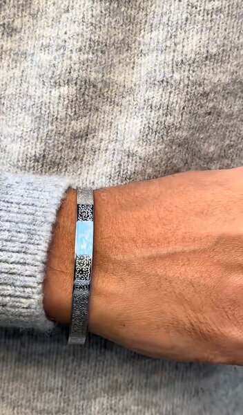 Bracelet homme en acier inoxydable
