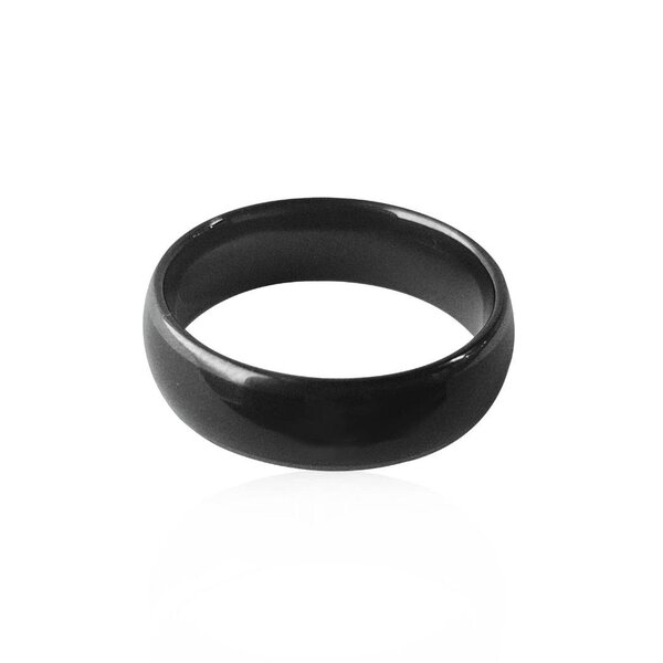 Bague intelligente NFC noire