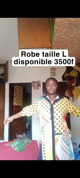 Robe colorée taille L