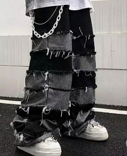 Jean large déchiré Homme