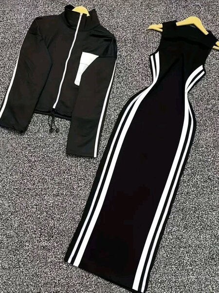 Robe moulante avec veste