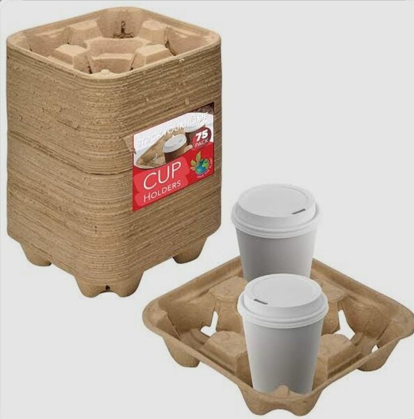 Porte-gobelets en papier kraft biodégradable