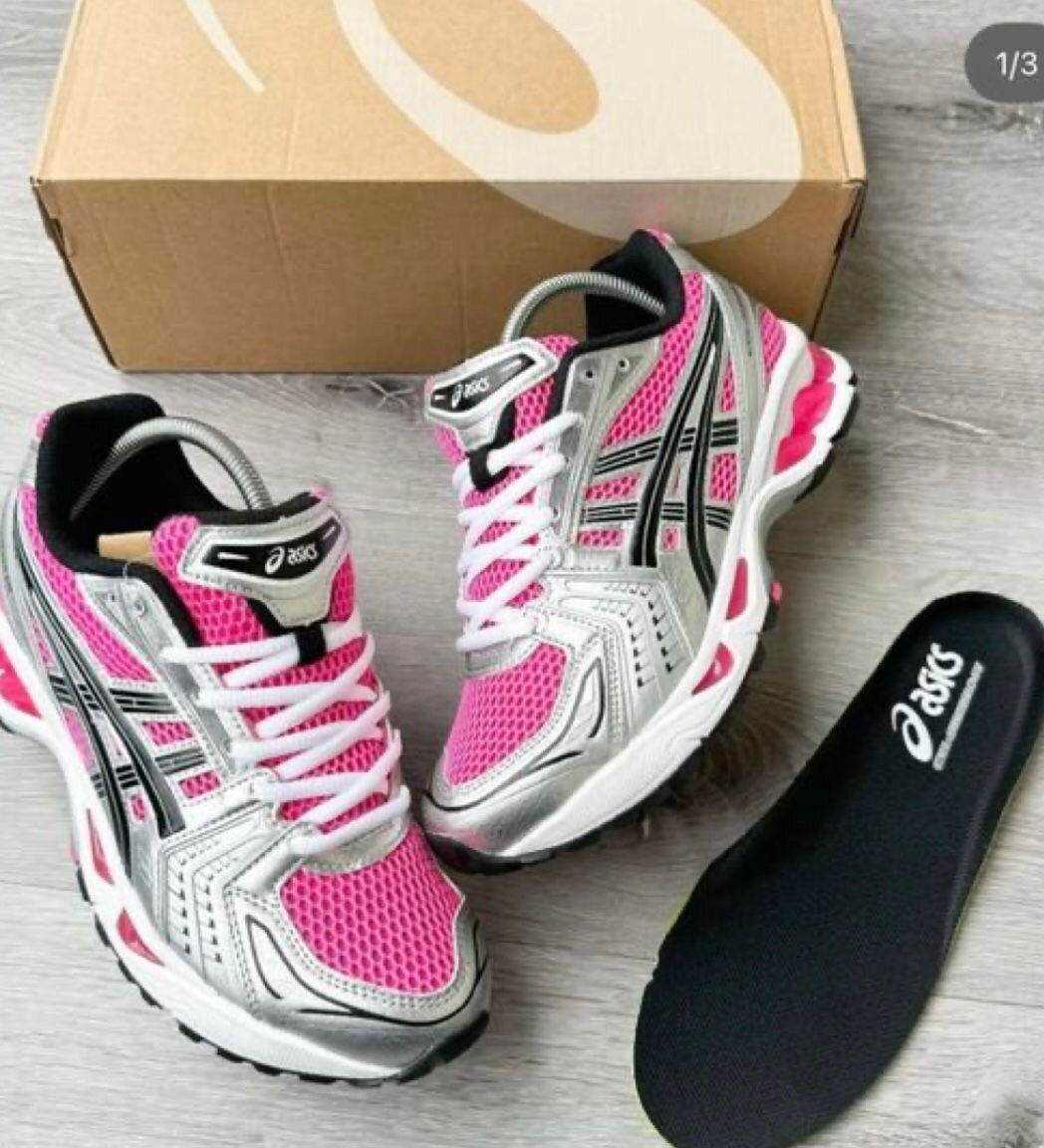 Asics Sneakers Rose Argent