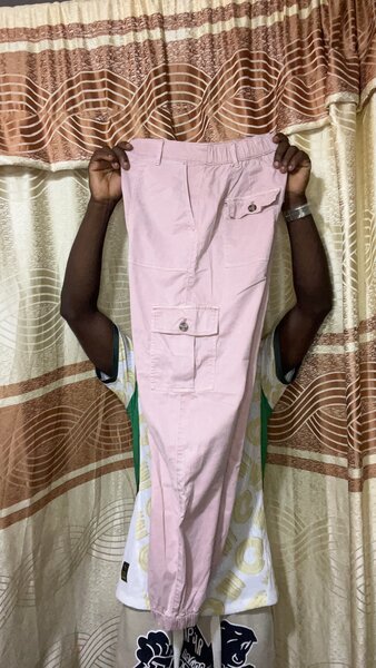 Pantalon cargo rose femme