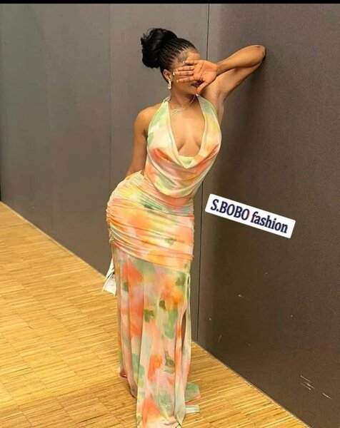 Robe longue fluide S.BOBO multicolore