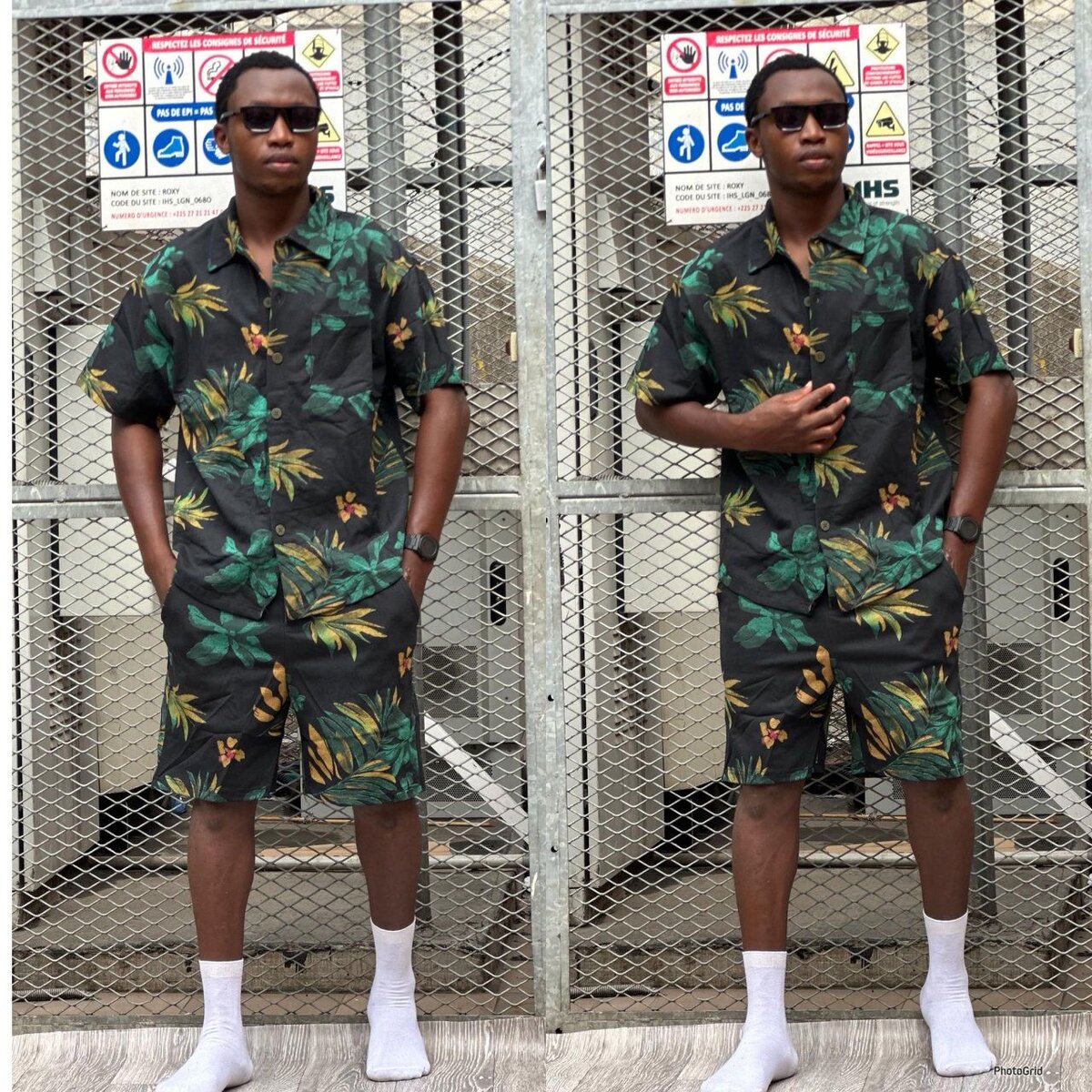 Costume décontracté imprimé