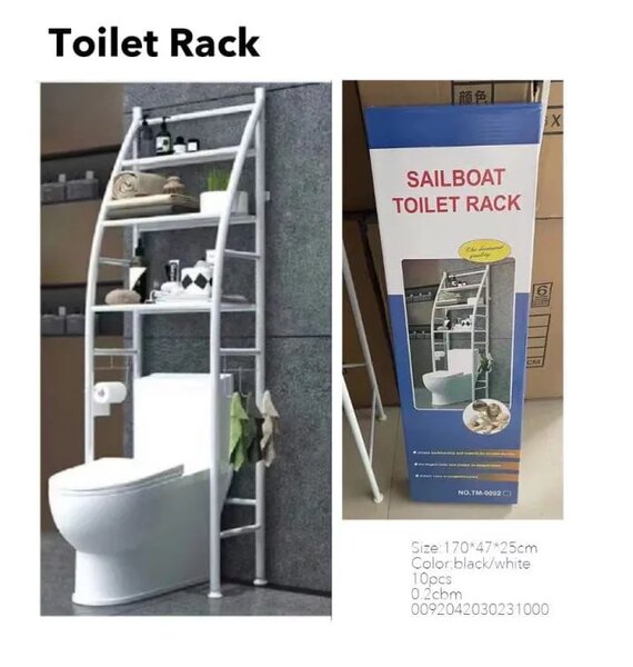Space-Saving Toilet Rack