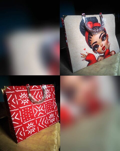 Sac cabas imprimé art