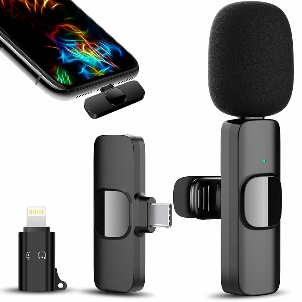Microphone sans fil pour smartphone