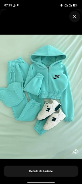 Ensemble sport Nike turquoise