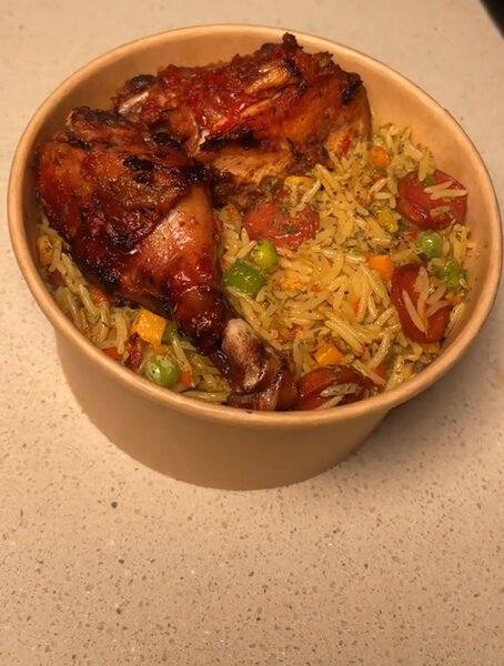 Fried rice & poulet