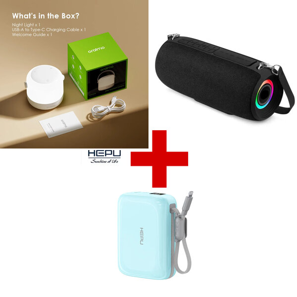 Kit Powerbank+lampe+baffle