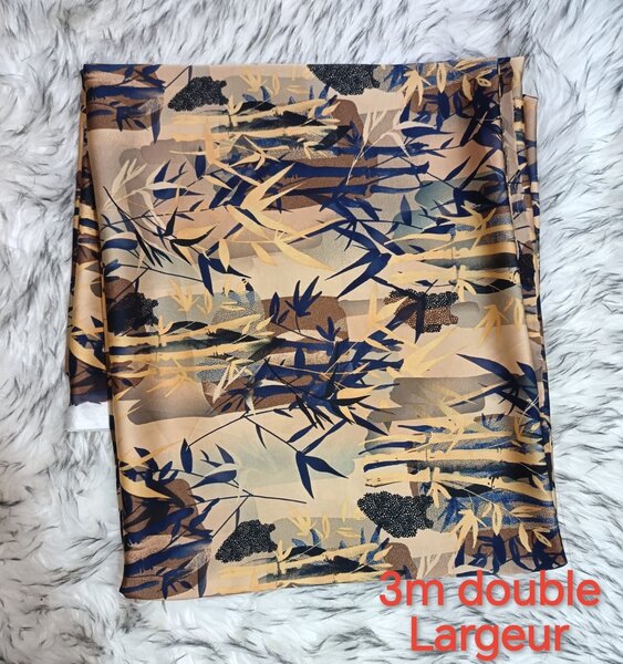 Tissu en Soie imprimée