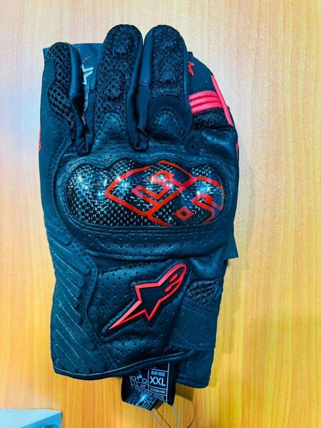 Gants moto Alpinestars noir rouge vert XXL