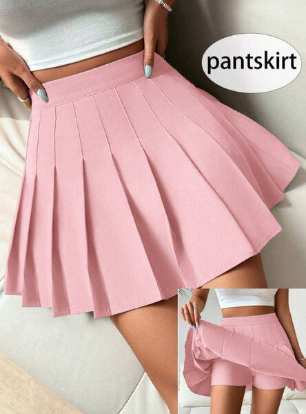 Jupe-Short Plissée Femme