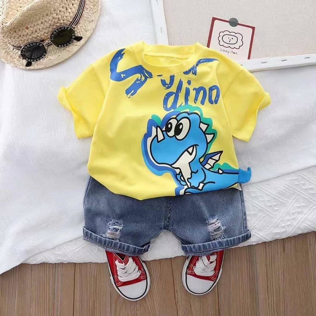 T-shirt dinosaure enfant