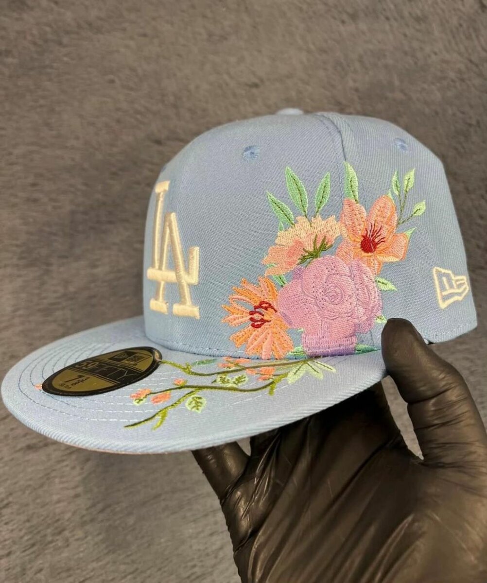 Floral Embroidered Baseball Cap