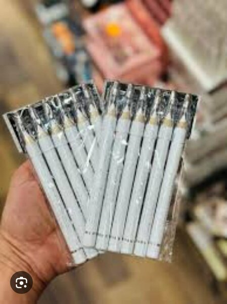 6 Crayons de couleur blanc