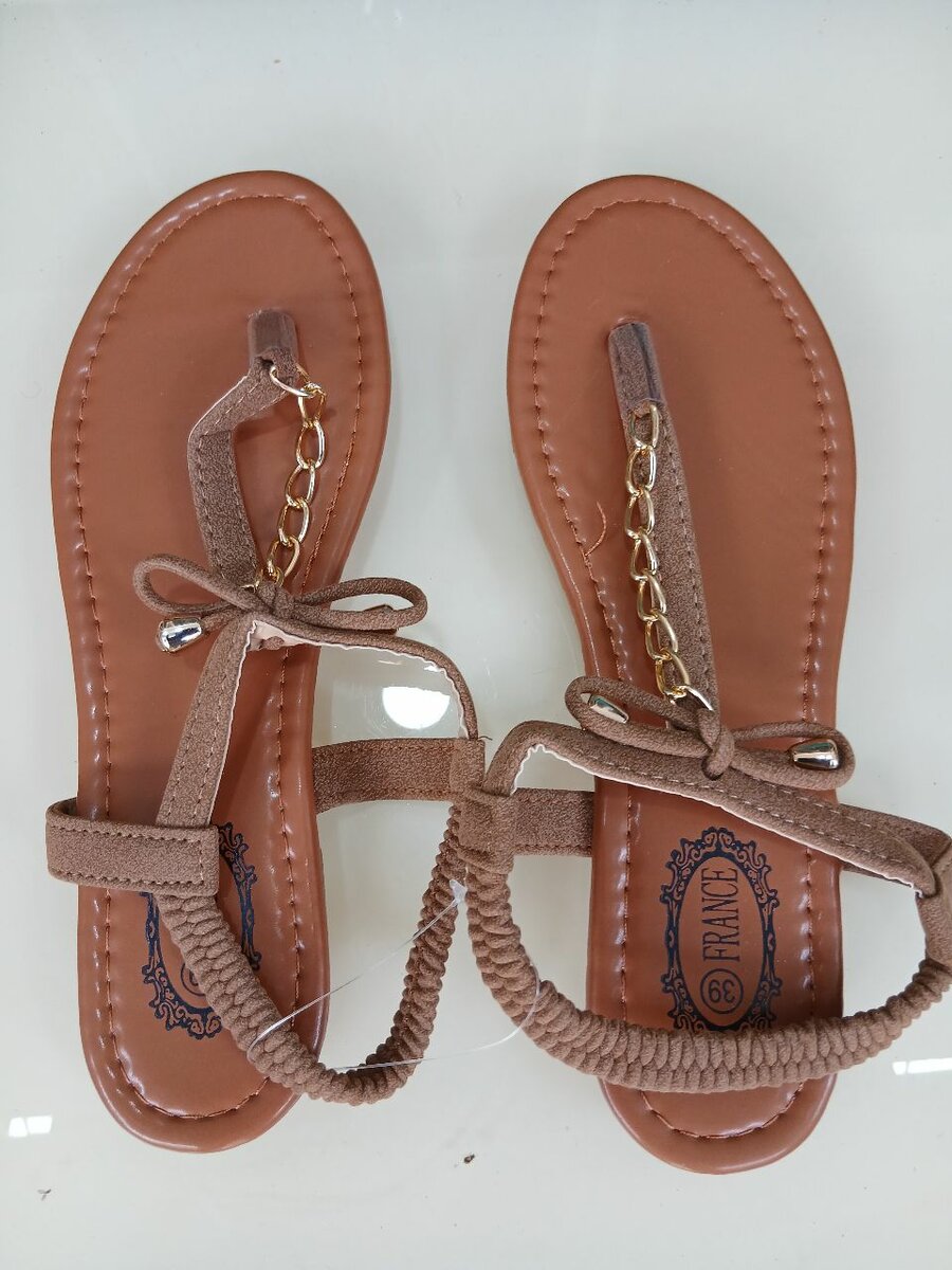 Women's Brown Leather Sandals