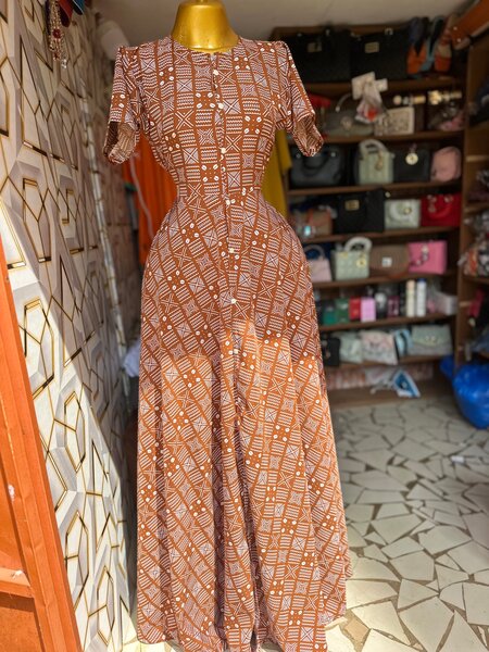 Robe longue ethnique élégante