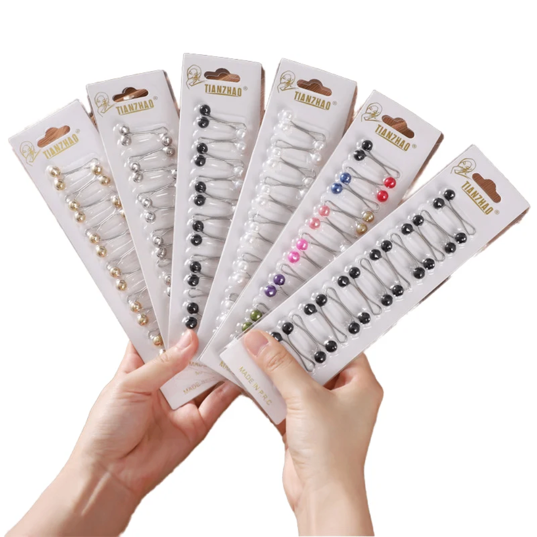 Broches Hijab Colorés 12 pièce