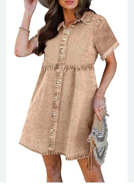 Robe Chemise Décontractée Femme