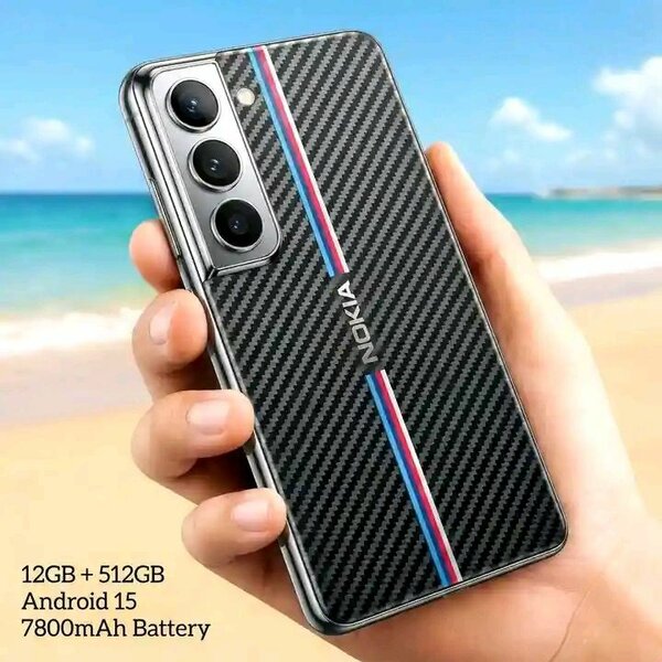 Téléphone portable Nokia fibre de carbone 12Go+512Go