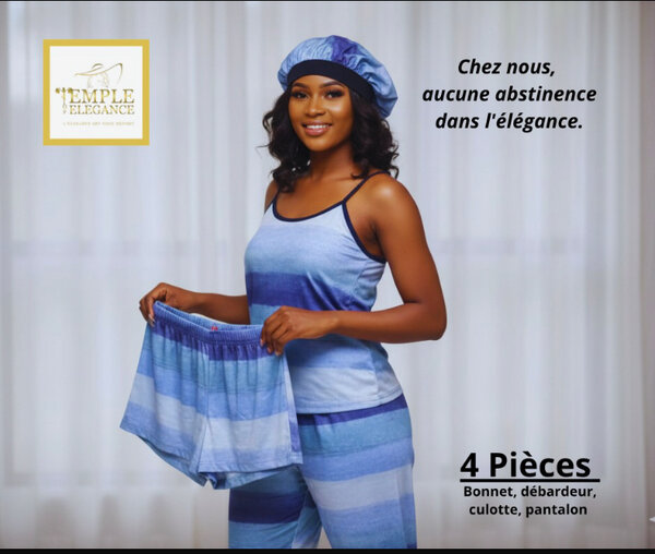 Pyjama Femme 4 Pièces Chic