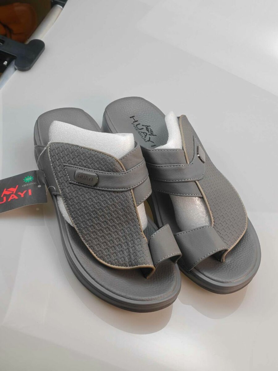 Sandales Confort Homme Gris