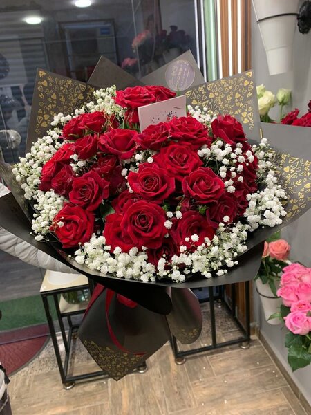 Bouquet de roses rouges