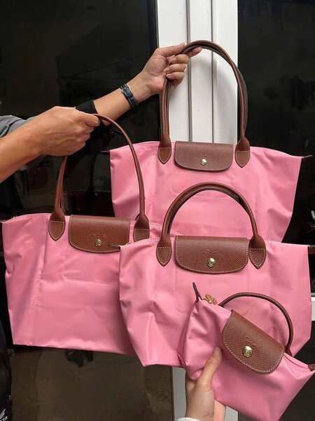 Sac cabas Longchamp rose