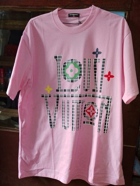 T-shirt rose imprimé tendance