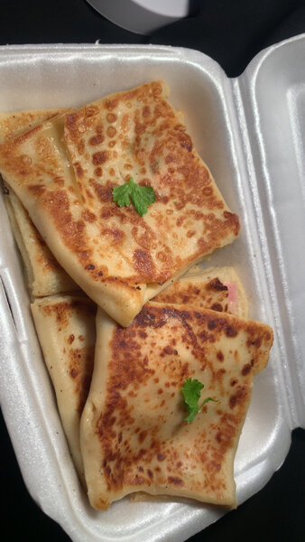 Crêpes fromage jambon