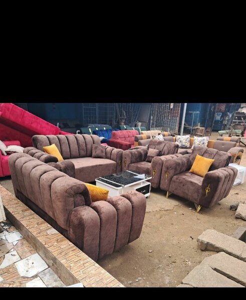 Ensemble canapé marron moderne