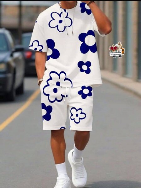 Ensemble Décontracté Fleuri