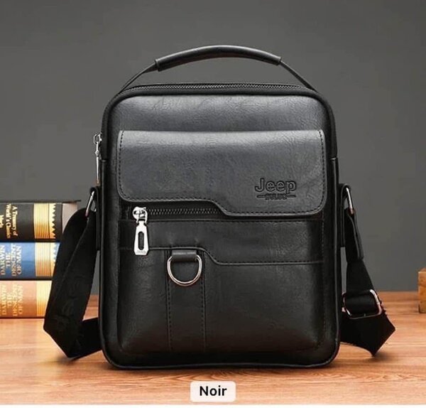 Sac à bandoulière homme en cuir Jeep