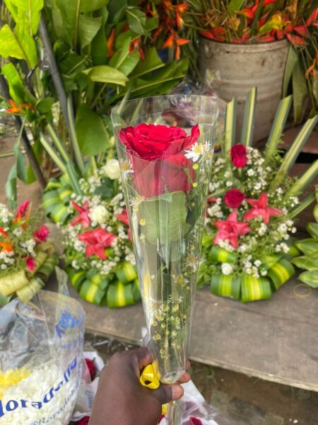 Roses en bouquet élégant