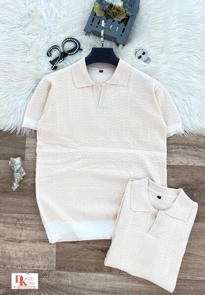 Polo léger tricoté été