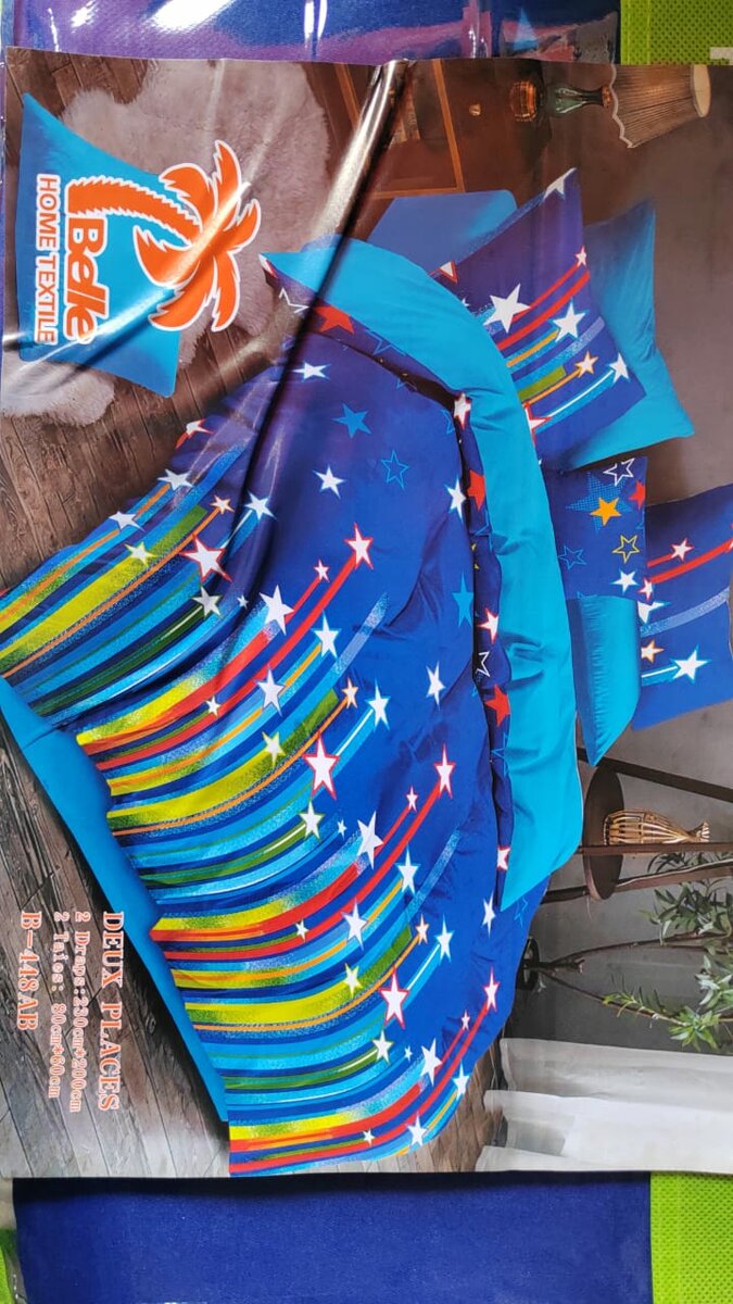 Parure de lit colorée Belle