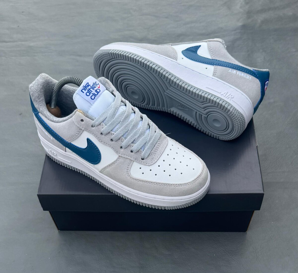 Nike Air Force 1 Baskets Bleu
