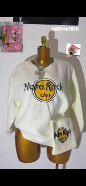 Sweat-shirt blanc Haro Rock