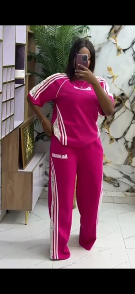 Ensemble survêtement rose femme Adidas