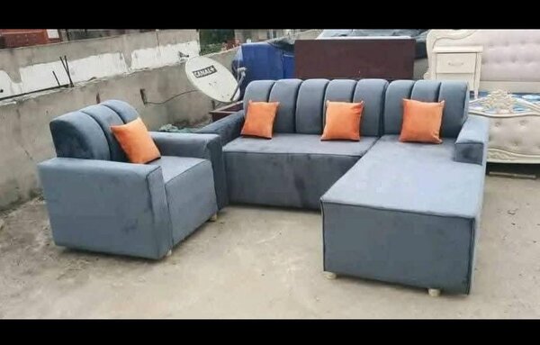 Canapé d'angle convertible gris