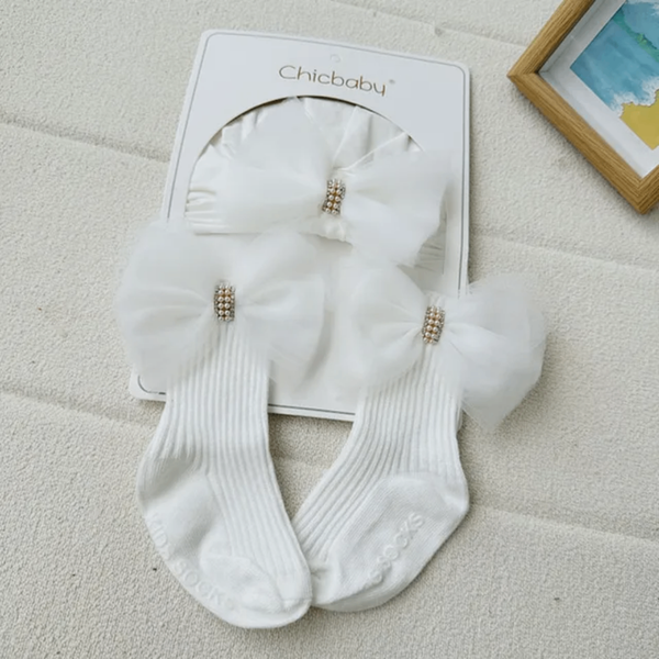 Chaussettes+bonnet 2-12Mois