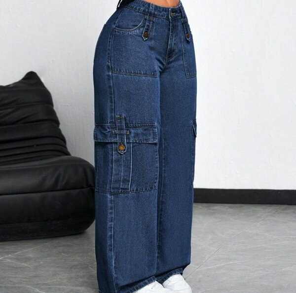 Jean cargo femme tendance