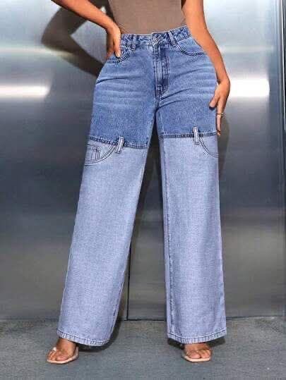 Jean large tendance femme