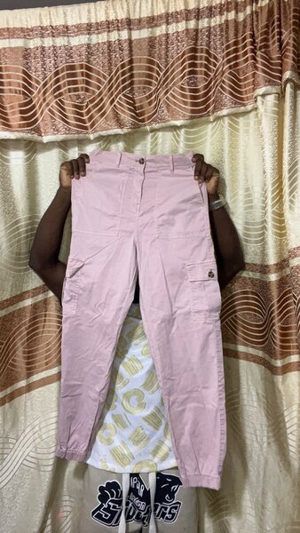 Pantalon cargo rose femme