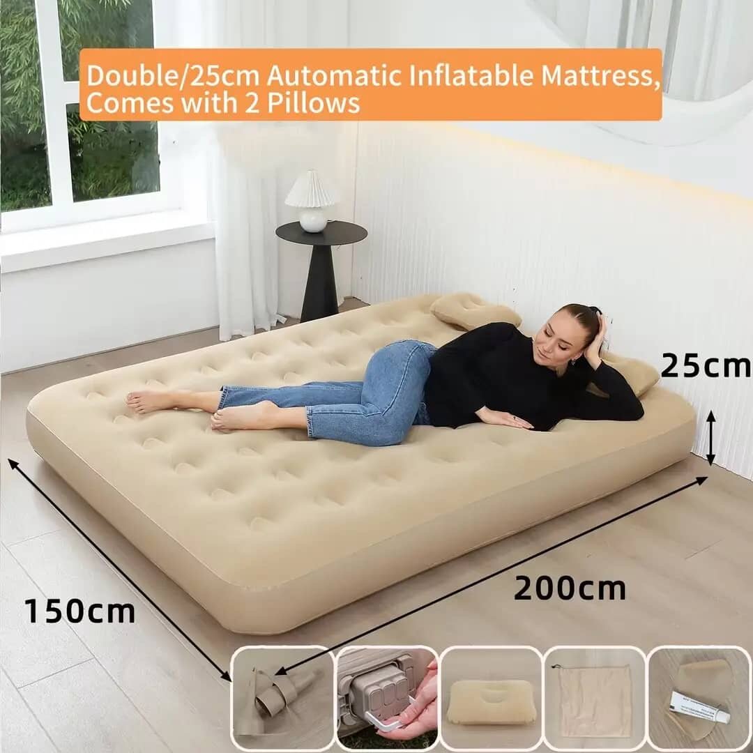 Matelas gonflable automatique double